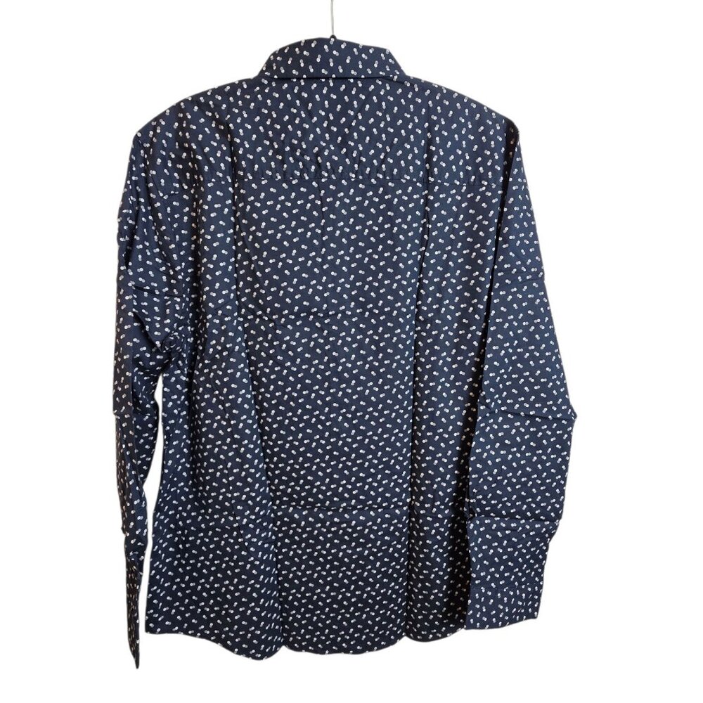 Julian & Mark Shirt Mens Large Stretch Button Up Long Sleeve Preppy Nautical - Picture 9 of 16